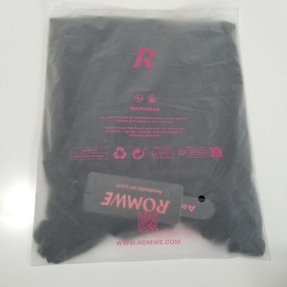 NWT SHEIN ROMWE X AC/DC Plus Letter & Figure Graphic Drop Shoulder Tee Size 0XL - Picture 9 of 9